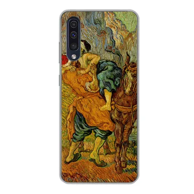 Produktbild von MuchoWow® Handyhülle Schutzhülle Hülle für Samsung Galaxy A50 Der barmherzige Samariter - Vincent van Gogh Silikon Softcase Handy Hülle - Mobiltelefonhülle
