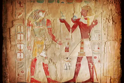 Produktbild von Fototapete - Egypt Painting 375x250cm - Vliestapete