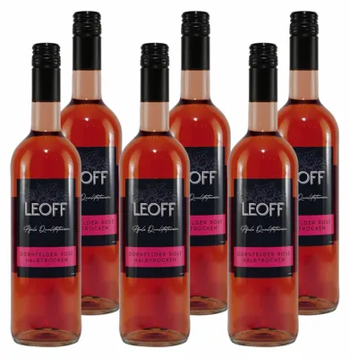 Produktbild von Leoff Dornfelder Rosé QbA -halbtrocken- (6 x 0,75L)