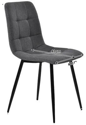 Image de Ensemble de chaises de salle à manger, revêtement en velours élégant, structure robuste, gris velours