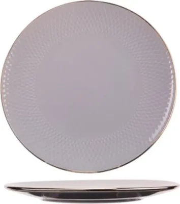 Image de Assiette plate Ravenna Gris - D 27 cm