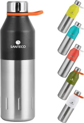 Immagine prodotto di Borraccia per bambini senza BPA, da 350 ml e 500 ml, testata contro la fuoriuscita di liquidi, thermos con isolamento sottovuoto, ideale per lo sport, la bicicletta e la scuola