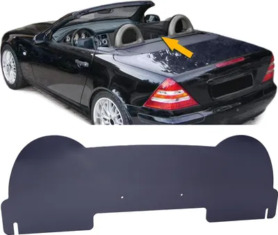 Image de Pare-vent en verre acrylique teinté Smoke pour Mercedes SLK R170 à partir de 1996-2004
