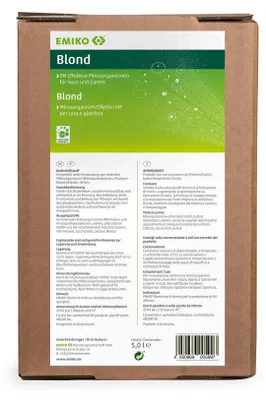 Produktbild von Emiko Blond Original EM Effektive Mikroorganismen 5L Bag in Box, helles EM-Allroundprodukt für Haus und Garten