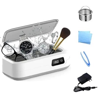 Produktbild von Profi Ultraschallreiniger,ultrasonic cleaner mit LED & 4 Stufen, 49kHz, Edelstahl 304, für Schmuck & Uhren