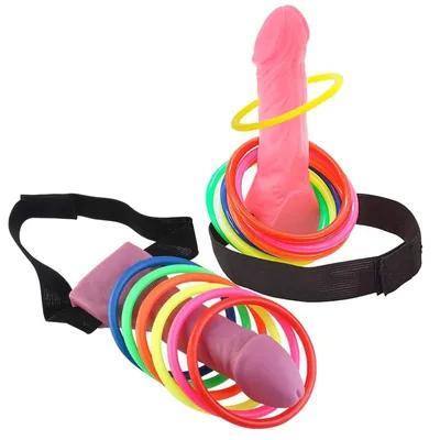 Ringwurfspiel für Junggesellenabschiede, 12 Ringe, Partyspiel für Erwachsene