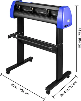 Obrázok produktu pre SucceBuy 34-palcová rezačka vinylu, 870 mm rezací stroj, nastaviteľný výkon a rýchlosť, stabilný podlahový stojan, na výrobu nápisov