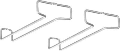 Produktbild von METALTEX Rail26 Weinglashalter kurz Polytherm 26 x 11 x 4 cm, 2er Set / Gläserhalter / Raumsparer