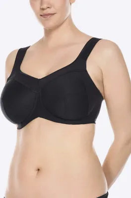 Produktbild von Ulla | Kate Sport-BH mit Bügel Schwarz - Schwarz / 120F | Shapewear & Mieder