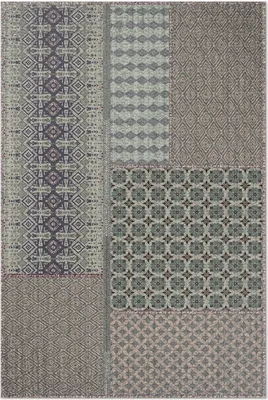 Produktbild von Azteken-Stil Nachahmung von dekoriertem Stoff – Vinylteppich – 60x90 cm – Indoor Teppich – Flur – Pflegeleicht – Modern