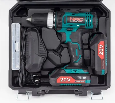 Produktbild von NAC AKU Bohrmaschine mit Zubehör 126 Teile CDB2-40-S-LI-20V (2 × 2 Ah)