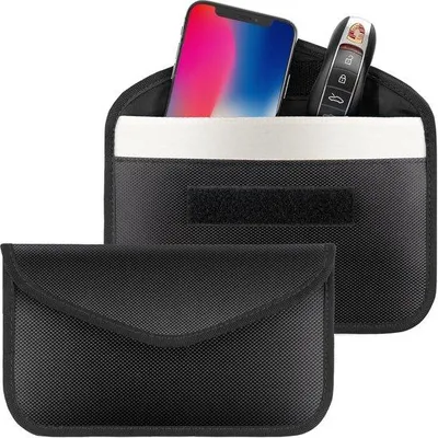 Produktbild von Zwei Faraday-Taschen für Telefon- und Autoschlüssel, Signalblocker-Schlüsselbund, Antitheft-Sicherheit für Auto, Signalblocker-Schlüssel für Mobiltelefon