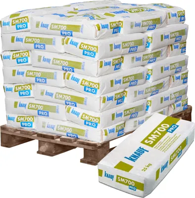 Immagine prodotto di 42x KNAUF SM700 Pro Klebemörtel weiß 1,0mm 25kg