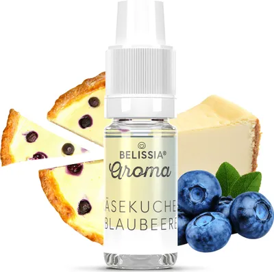 Produktbild von Belissia Lebensmittelaroma Käsekuchen-Blaubeer- 10ml Hochdosiertes Aroma - Kalorienfrei, Vegan - Für Speisen, Getränke, Shake, Quark uvm.