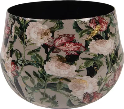 Image de Clayre & Eef Vase Ø 13x10 cm Gris Métal