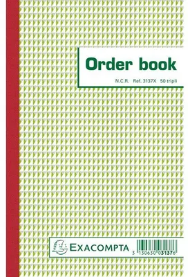 Produktbild von Exacompta - Bestellbuch 210x135mm 50x3Blatt Linie | 10 Stück