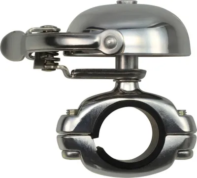 Produktbild von Crane Bell Co. Suzu Mini Klingel Glocke Retro silber poliert Die Cast Mount