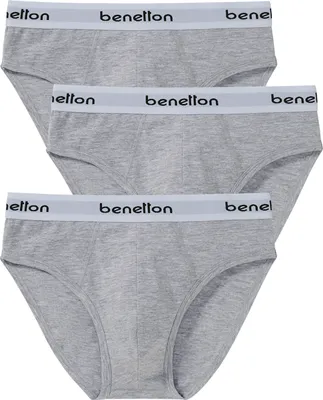 Produktbild von Benetton 3er Pack Herren Slips, weich, langlebig und bequem