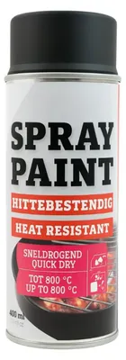 Produktbild von Hitzebeständige Farbspraydose - Schwarz (400 ml) | Flamesa®