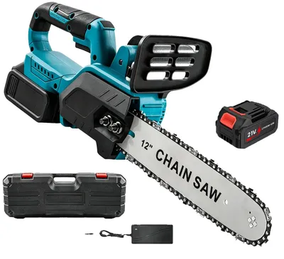 Obrázek produktu pro Elektrická řetězová pila, bezkartáčový motor, přenosné provedení, 1 BATERIE