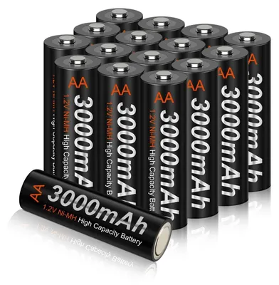 Obrázok produktu pre Nabíjateľné AA batérie 3000mAh - 16 kusov s 4 boxami