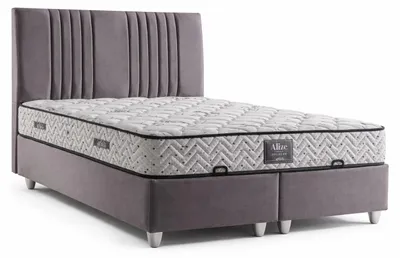 Produktbild von Bett mit Matratze Moderner Stil Bett mit Stauraum Weiche Matratze