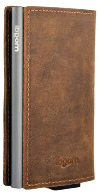 Produktbild von Nano Premium Herren Geldbörse, RFID/NFC Schutz, Slim Wallet mit Münzfach & Kartenetui, aus A++ Echtleder, bis zu 6 Karten, Business Portmonee für Männer (Grau)