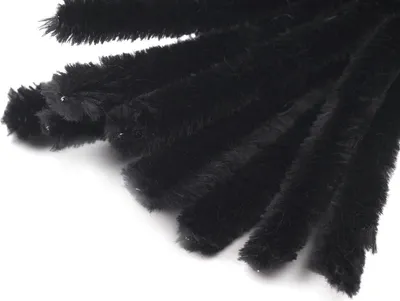 Produktbild von 15 Draht Pfeifenreiniger 15 mm Länge 30cm Chenilledraht schwarz