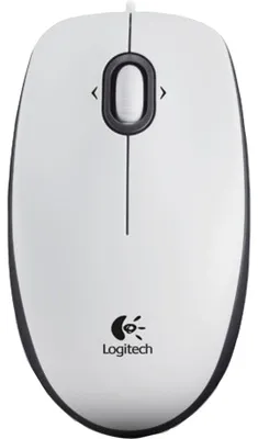 Produktbild von Logitech B100, Beidhändig, Optisch, USB Typ-A, 800 DPI, Weiß
