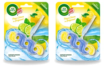 Obrázok produktu pre 2 kusy osviežovača do toalety Air Wick – citrón a bergamot – výhodný balík