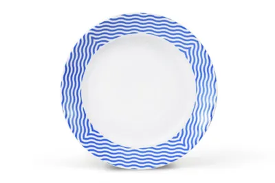 Zdjęcie produktu dla Płytki talerz porcelanowy, 26 cm, czeska porcelana, Leander, BeFree, niebieski