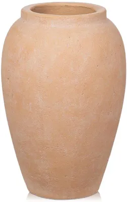 Produktbild von Große 27 cm keramische Tischvase, handgefertigte Vintage-Vase, Terrakotta-Vasen, keramische Tischvase für Dekoration, Wohnzimmer, Heim Büro, Vase für Pampasgras, rustikal antike Dekoration, braun