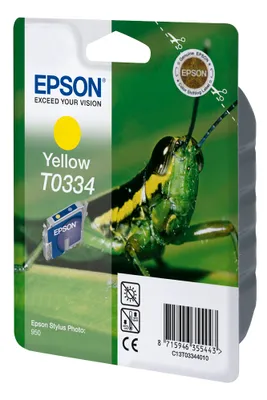 Produktbild von Epson T0334 Yellow Ink Cartridge - Retail Pack (untagged)