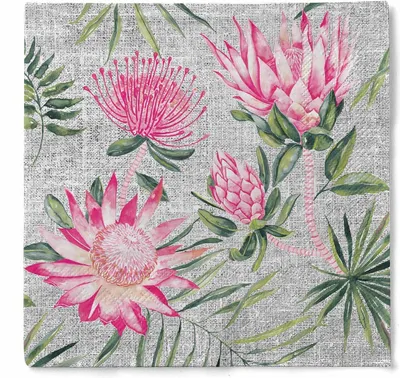 Produktbild von Sovie HORECA Serviette Ria aus Tissue 33 x 33 cm, 3-lagig, 100 Stück - Floral Blüten Blumen