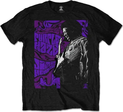 Produktbild von Jimi Hendrix Purple Haze Black M T-Shirt