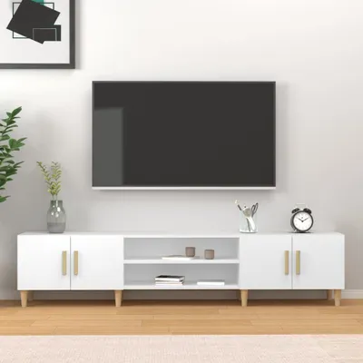Produktbild von vidaXL TV-Schrank Weiß 180x31,5x40 cm Holzwerkstoff