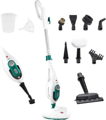 Obrázok produktu pre Di4 Steamclean Multi10 Max 10-v-1 parný čistič – hĺbkové čistenie – 1500 W – odstraňuje 99,9 % vírusov a baktérií – čistenie bez chemikálií – biely čistič