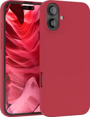 Produktbild von EAZY CASE Silikonhülle für Apple iPhone 16 Plus Silikon Backcover Schutz in Rot