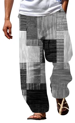 Immagine prodotto di Pantaloni cargo da uomo in cotone traspirante, con vestibilità ampia