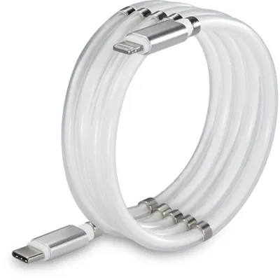 Produktbild von Renkforce USB-Kabel USB 2.0 USB-C® Stecker, Apple Lightning Stecker 2.00 m Weiß TO-6886782
