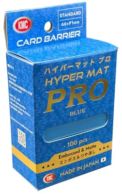 Produktbild von KMC Standard Sleeves - Hyper MAT PRO Blue (100 Sleeves)