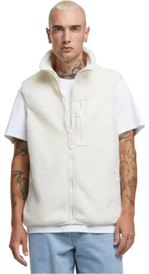 Imagen del producto de Chaleco para hombre Urban Classics Sherpa, color blanco arena, talla M