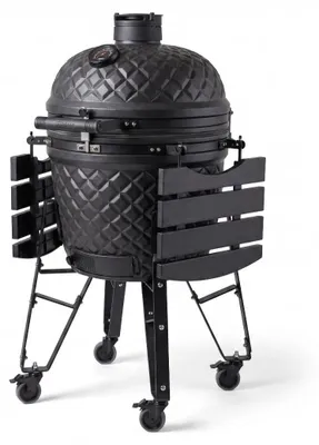 Produktbild von BASTE Kamado Grill XL 23,5 Zoll Keramik Schwarz Fahrbar