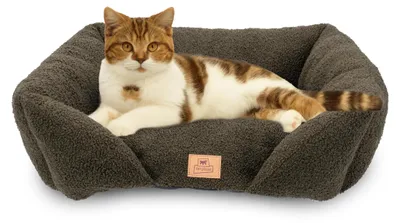 Produktbild von Ferplast Hundebett-Kissen für mittelgroße Hunde, Katzenbett, waschbarer syntheti