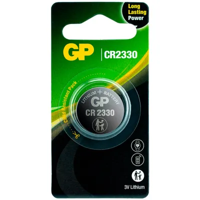 Produktbild von GP Batteries Lithium CR2330, Einwegbatterie, CR2330, Lithium, 3 V, 1 Stück(e), Silber
