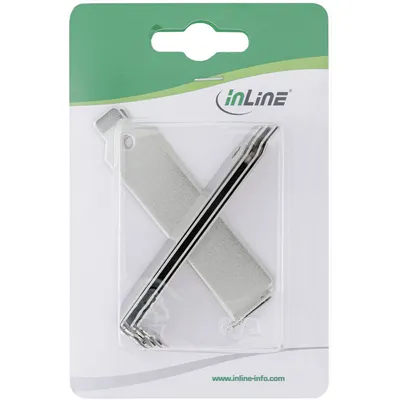Produktbild von InLine® Slotblenden-Set, PCI Low-Profile, Aluminium, 6 Stück