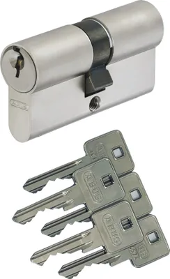 Produktbild von ABUS A93 Doppelzylinder 40/50mm mit 5 Schlüssel, mit Not-u. Gefahrenfunktion und Bohrschutz, Profil C73 C83