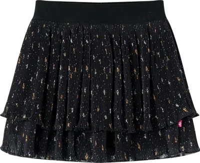 Produktbild von Eleganten-Stil Kinder-Stufenrock mit Rüschen Schwarz 128 - Babykleidung Hommie6117852 1parcel