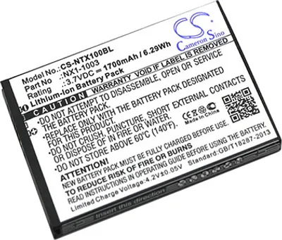 Image de TECHTEK Batterie compatible avec [HandHeld] Nautiz X1 remplace 13220091, pour NAUTIZX1, pour NX1-1003