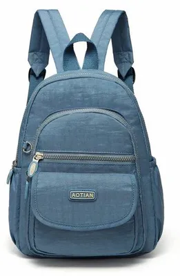 Image de Petit sac à dos léger de 7 litres, bleu clair, sac de jour pour femme